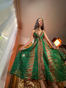 Emerald Alchemy Magic Dress