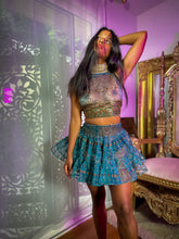 Load image into Gallery viewer, Golden Midnight Micro Mini Skirt Set
