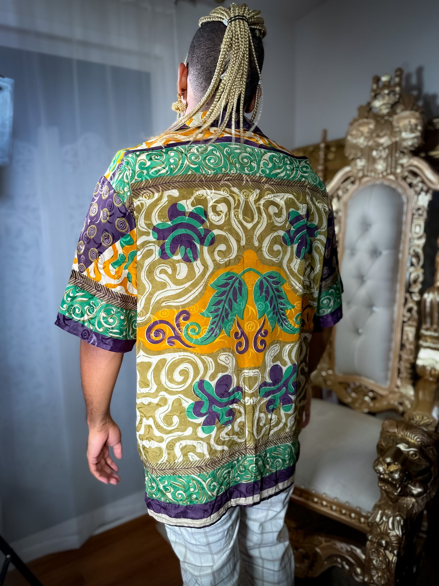 Cosmic Jungle Button-Up Shirt