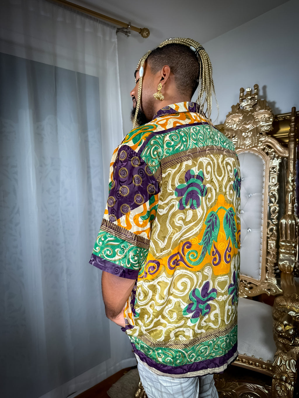 Cosmic Jungle Button-Up Shirt