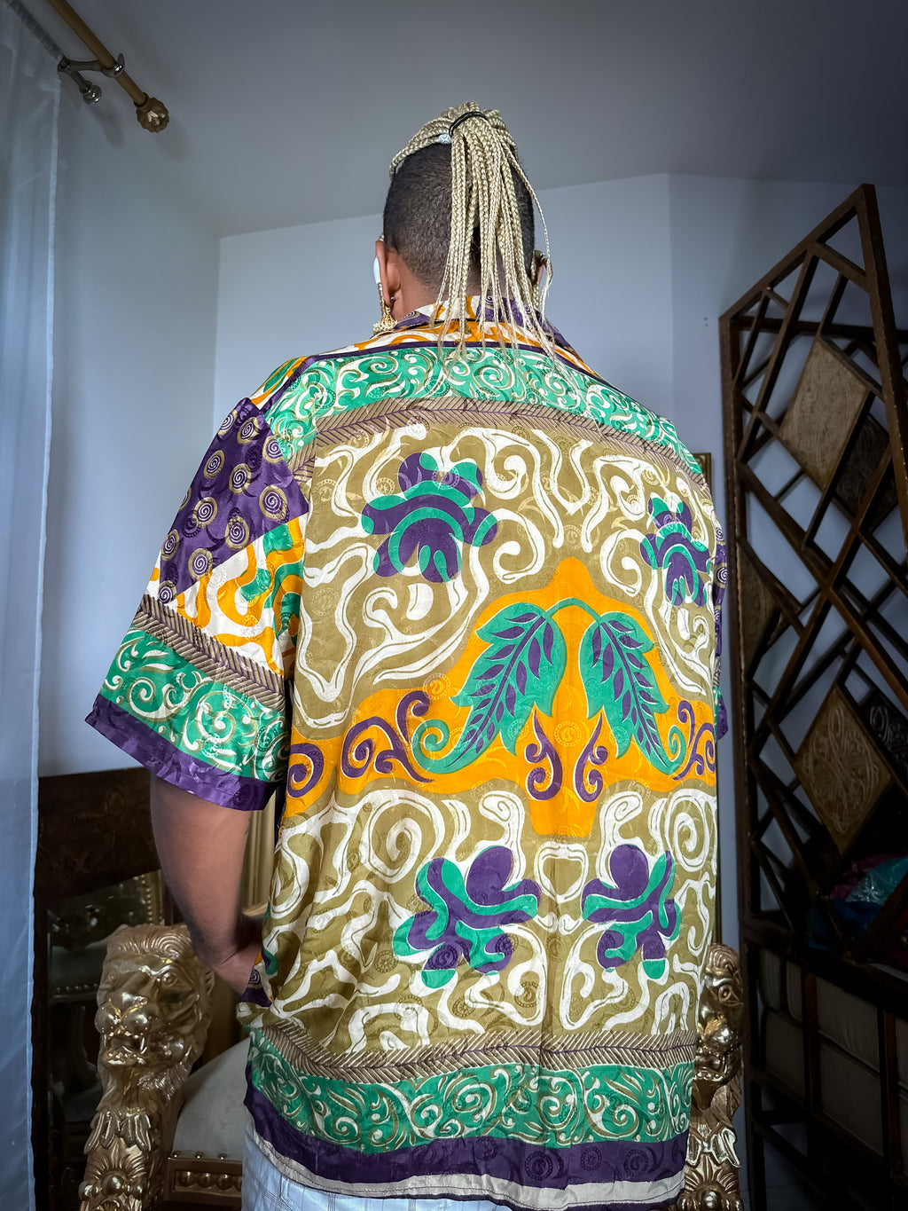 Cosmic Jungle Button-Up Shirt