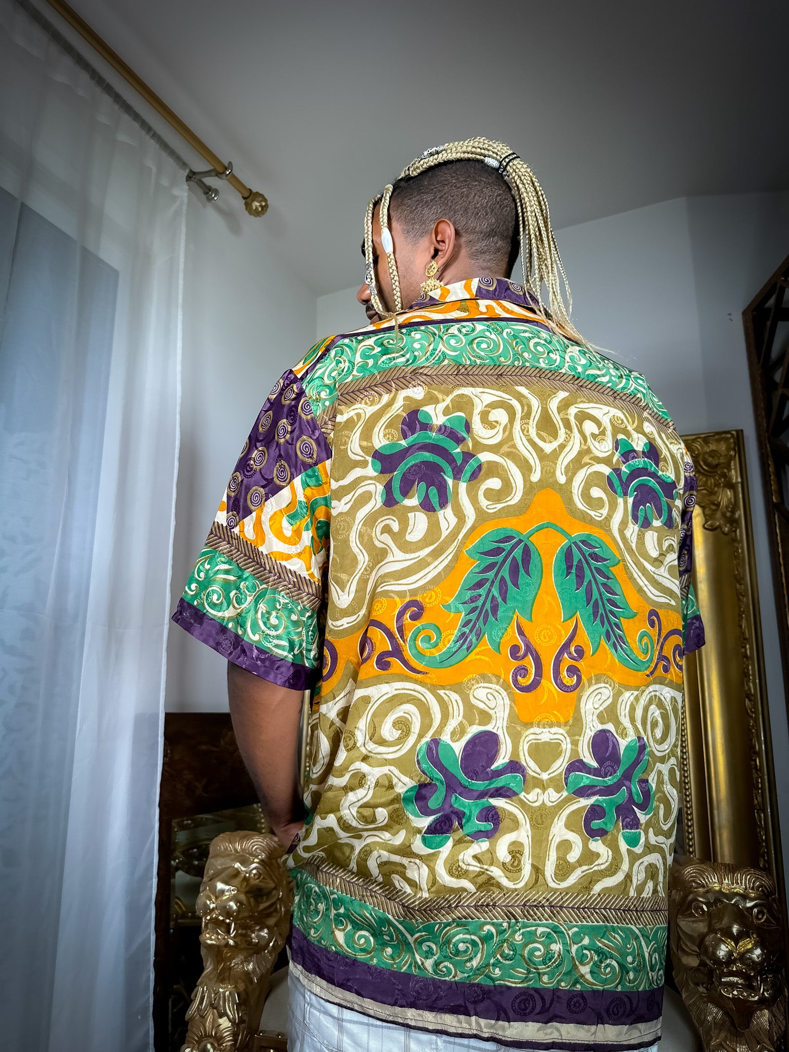 Cosmic Jungle Button-Up Shirt