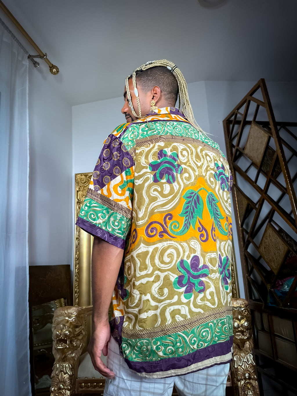 Cosmic Jungle Button-Up Shirt