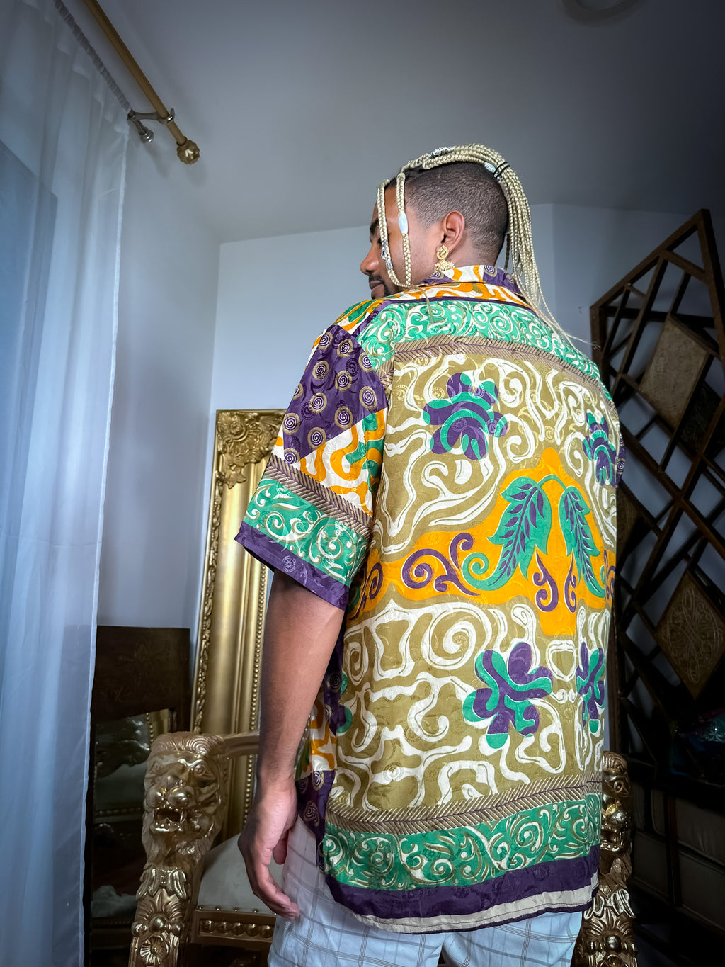 Cosmic Jungle Button-Up Shirt