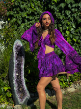 Load image into Gallery viewer, Cosmic Amethyst Micro Mini Skirt Set
