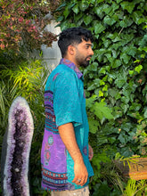 Load image into Gallery viewer, Teal Amethyst Button Up Shirt
