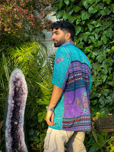 Load image into Gallery viewer, Teal Amethyst Button Up Shirt
