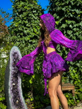 Load image into Gallery viewer, Cosmic Amethyst Micro Mini Skirt Set
