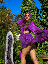 Load image into Gallery viewer, Cosmic Amethyst Micro Mini Skirt Set
