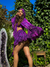 Load image into Gallery viewer, Cosmic Amethyst Micro Mini Skirt Set
