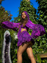 Load image into Gallery viewer, Cosmic Amethyst Micro Mini Skirt Set
