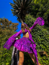 Load image into Gallery viewer, Cosmic Amethyst Micro Mini Skirt Set
