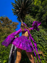 Load image into Gallery viewer, Cosmic Amethyst Micro Mini Skirt Set
