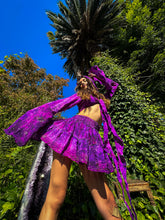 Load image into Gallery viewer, Cosmic Amethyst Micro Mini Skirt Set
