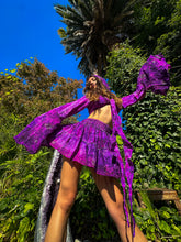 Load image into Gallery viewer, Cosmic Amethyst Micro Mini Skirt Set
