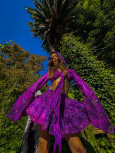 Load image into Gallery viewer, Cosmic Amethyst Micro Mini Skirt Set
