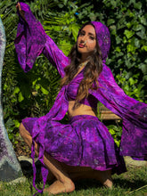 Load image into Gallery viewer, Cosmic Amethyst Micro Mini Skirt Set
