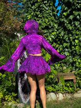 Load image into Gallery viewer, Cosmic Amethyst Micro Mini Skirt Set

