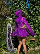 Load image into Gallery viewer, Cosmic Amethyst Micro Mini Skirt Set
