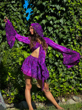 Load image into Gallery viewer, Cosmic Amethyst Micro Mini Skirt Set
