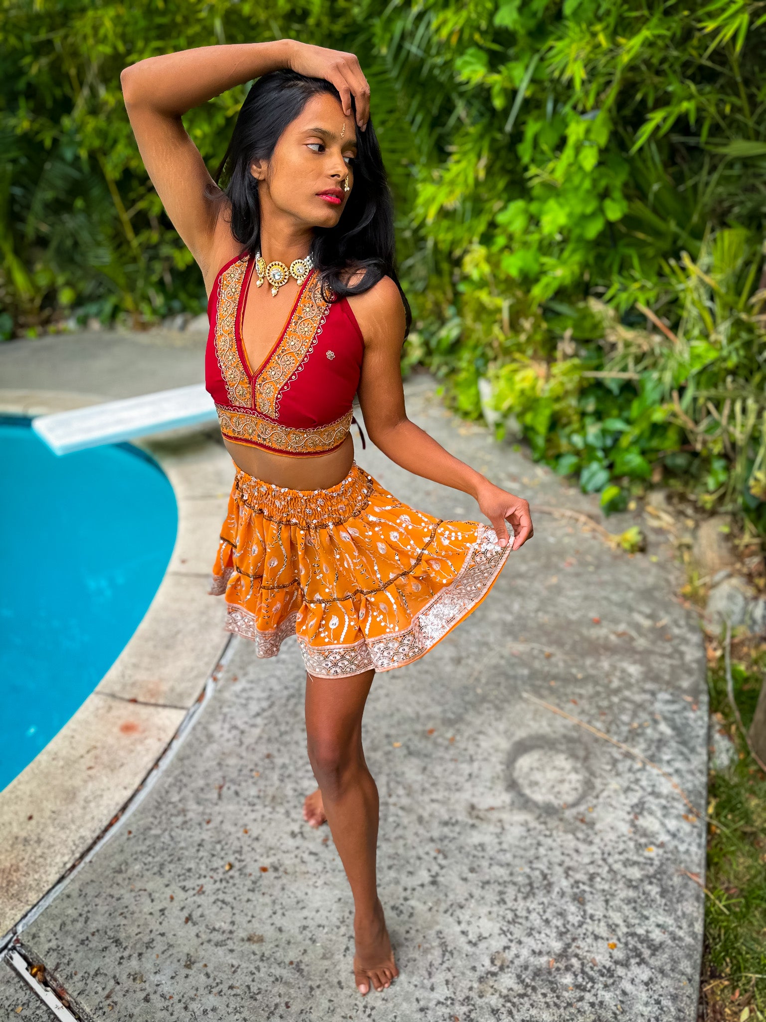 Sun Goddess Micro Mini Skirt