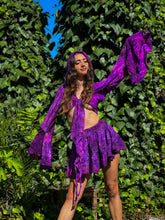 Load image into Gallery viewer, Cosmic Amethyst Micro Mini Skirt Set
