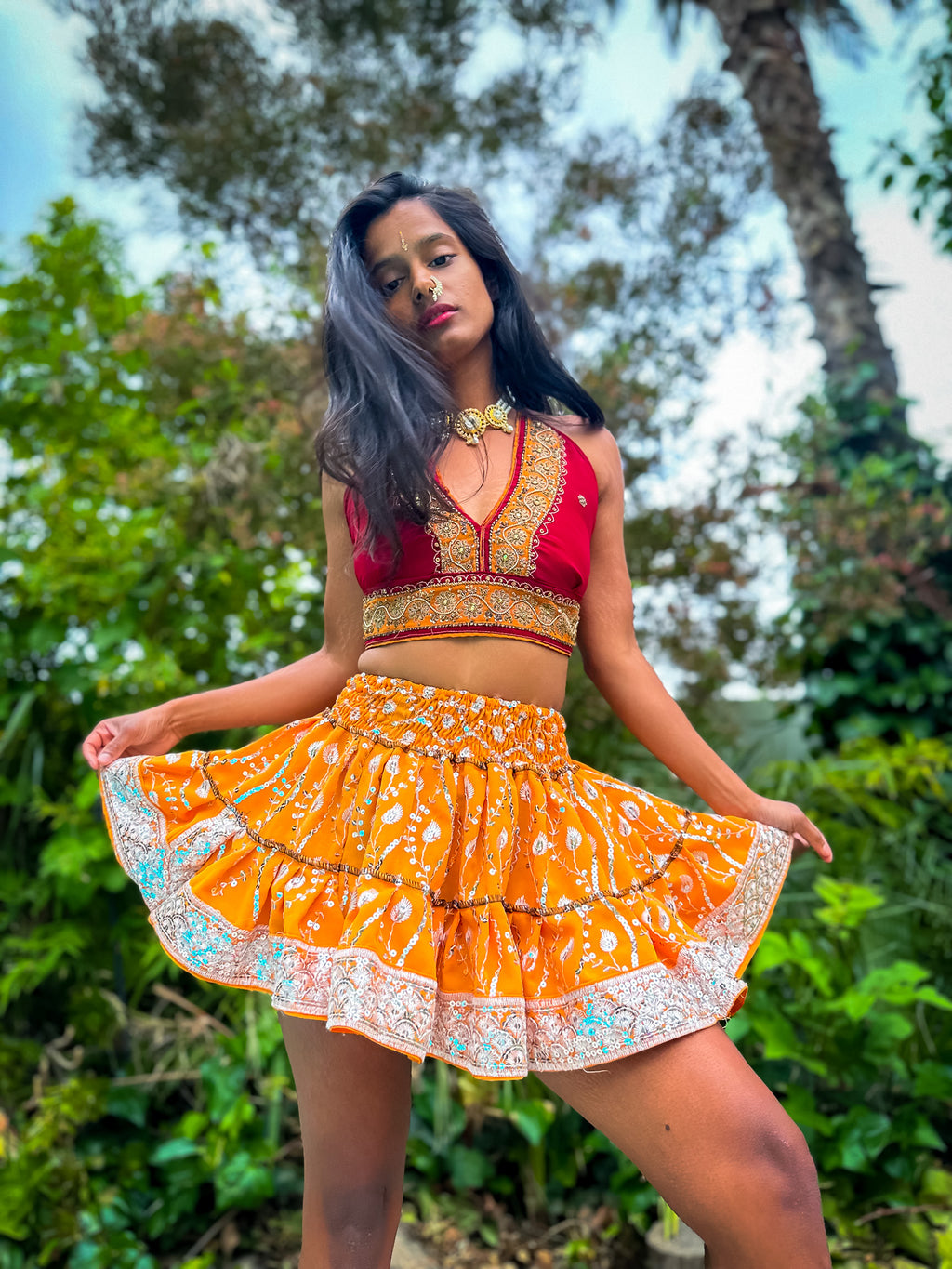 Sun Goddess Micro Mini Skirt