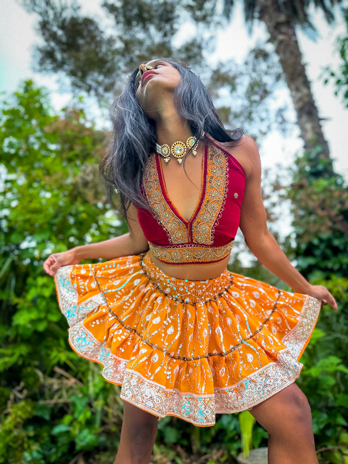 Sun Goddess Micro Mini Skirt
