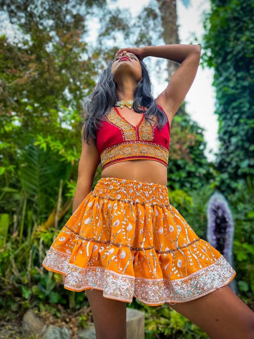 Sun Goddess Micro Mini Skirt