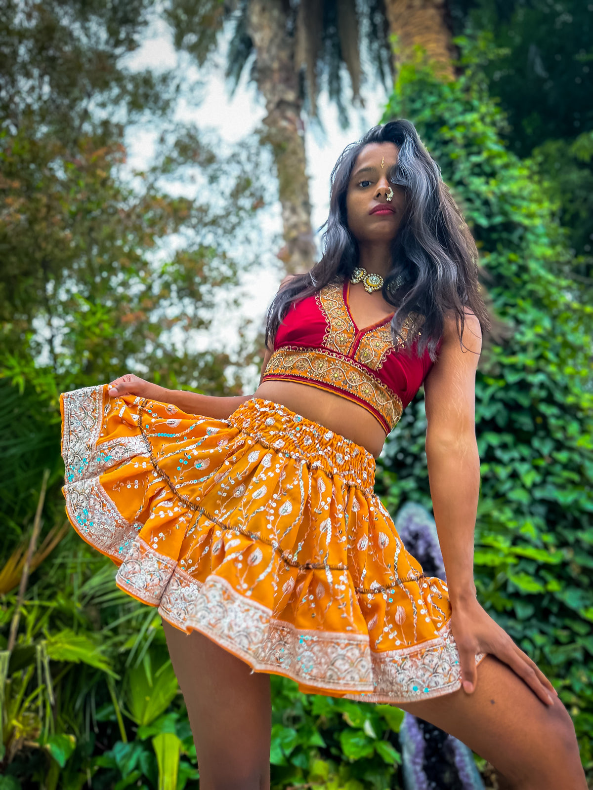 Sun Goddess Micro Mini Skirt