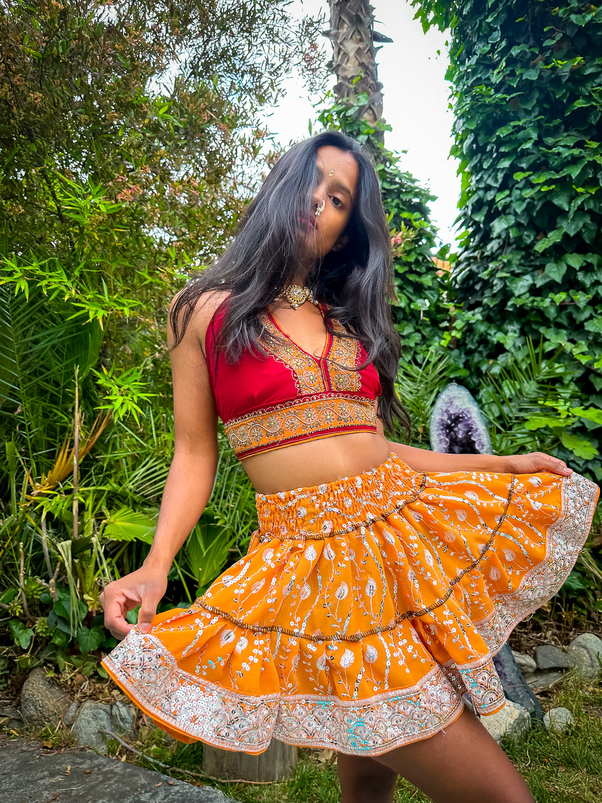Sun Goddess Micro Mini Skirt