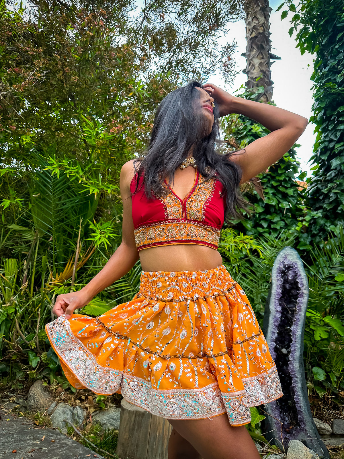 Sun Goddess Micro Mini Skirt