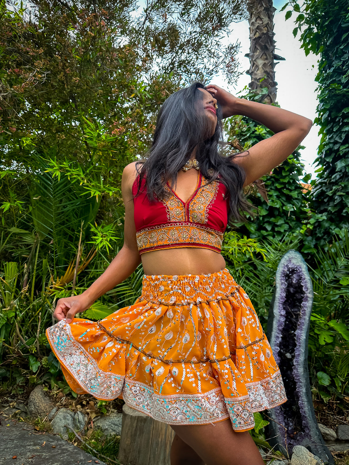 Sun Goddess Micro Mini Skirt