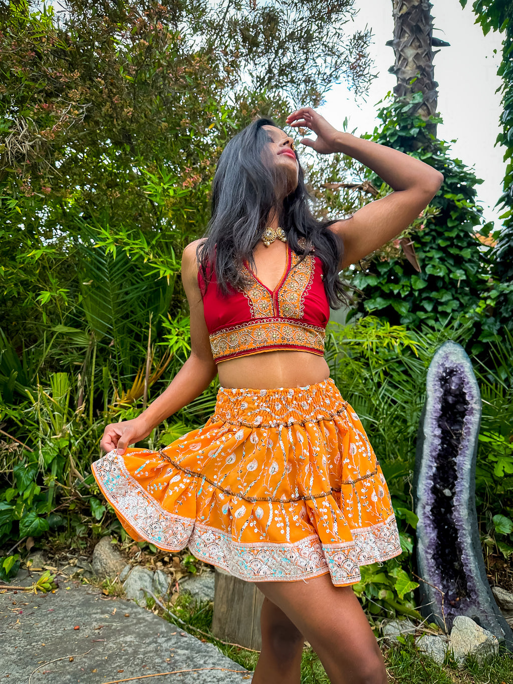 Sun Goddess Micro Mini Skirt