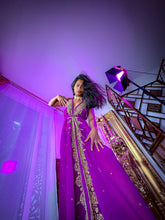 Load image into Gallery viewer, Golden Amethyst Magic Dress

