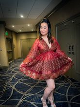 Load image into Gallery viewer, Golden Fire Babydoll Dress
