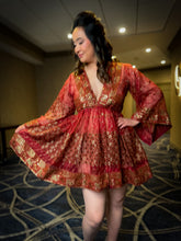 Load image into Gallery viewer, Golden Fire Babydoll Dress
