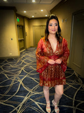 Load image into Gallery viewer, Golden Fire Babydoll Dress
