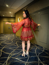 Load image into Gallery viewer, Golden Fire Babydoll Dress
