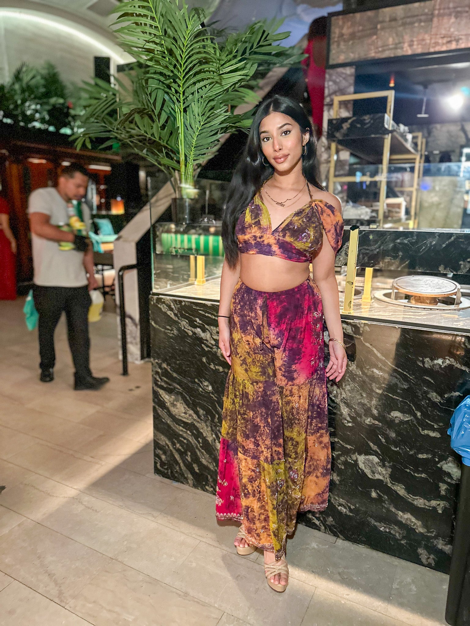 Cosmic Mimosa Sharara Pants Set
