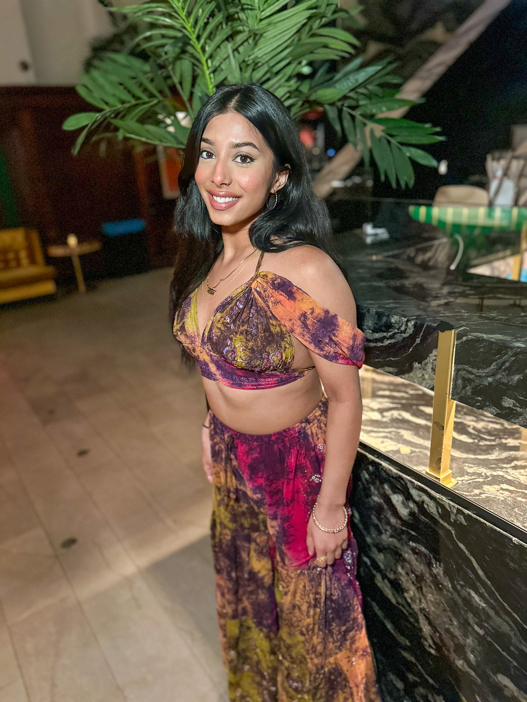 Cosmic Mimosa Sharara Pants Set