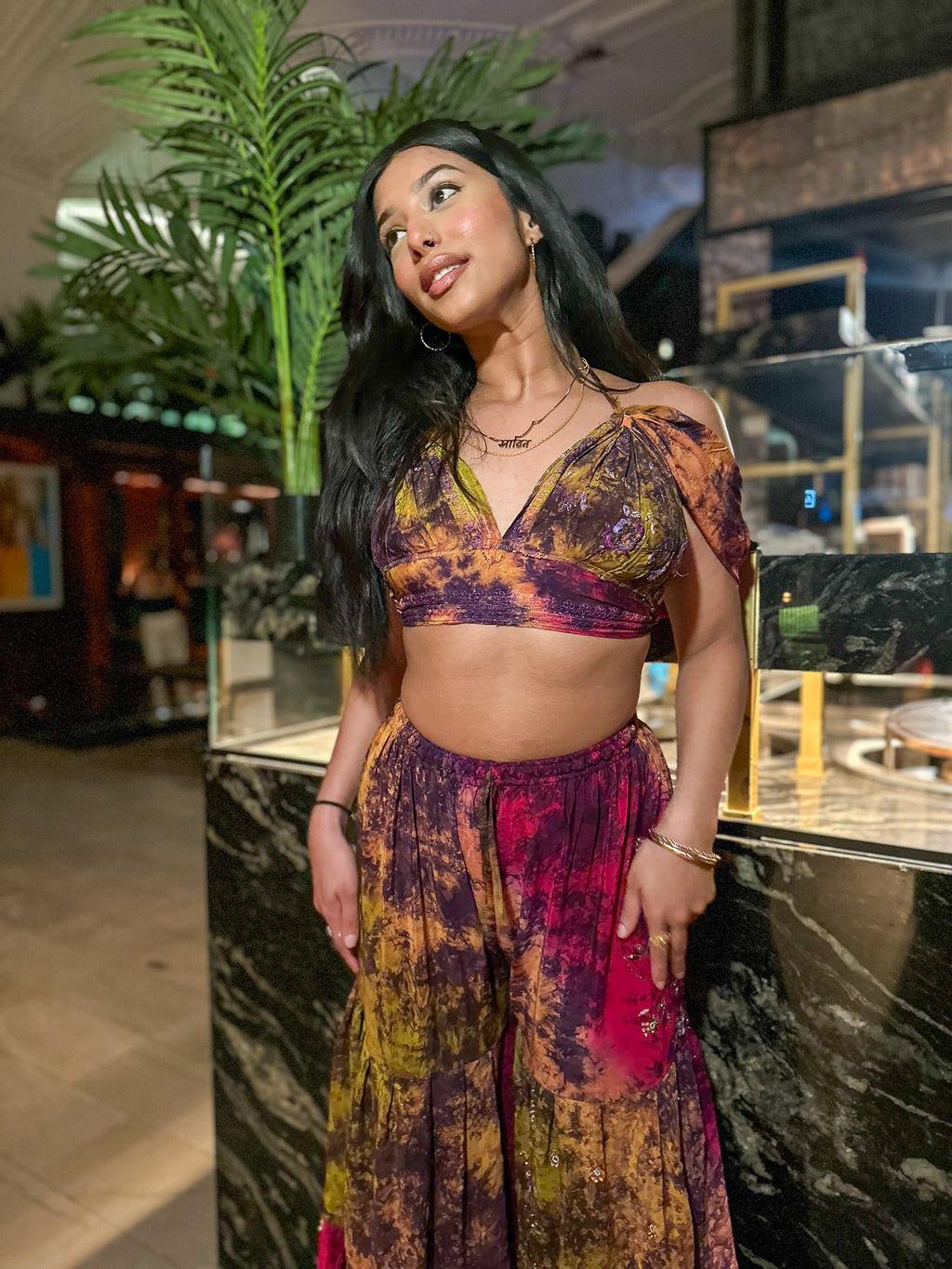 Cosmic Mimosa Sharara Pants Set