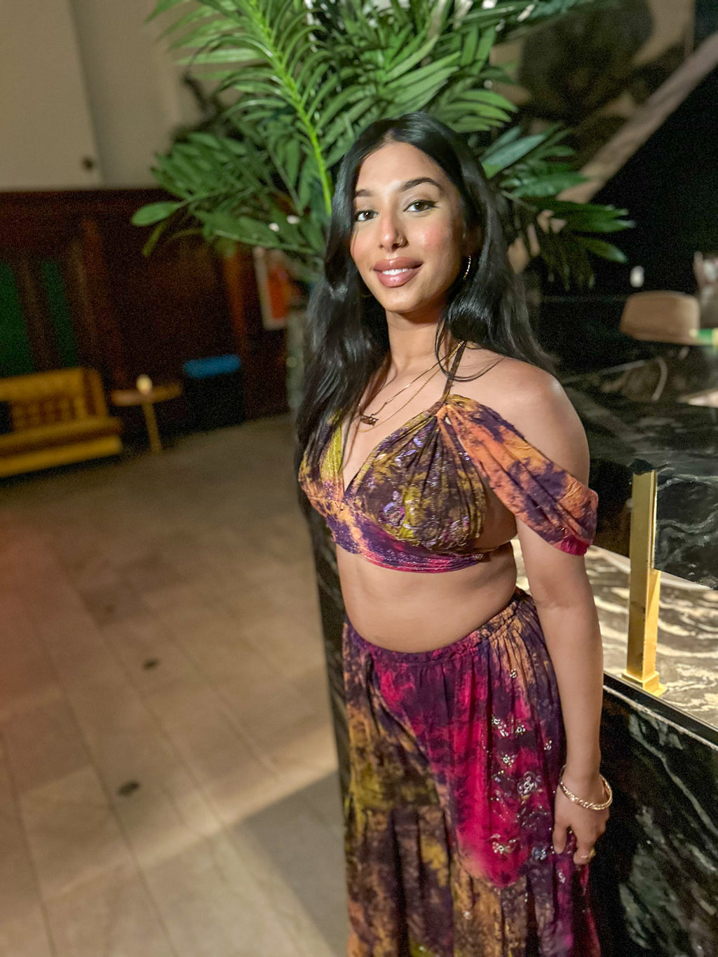 Cosmic Mimosa Sharara Pants Set