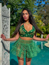 Load image into Gallery viewer, Emerald Enchantress Micro Mini Skirt
