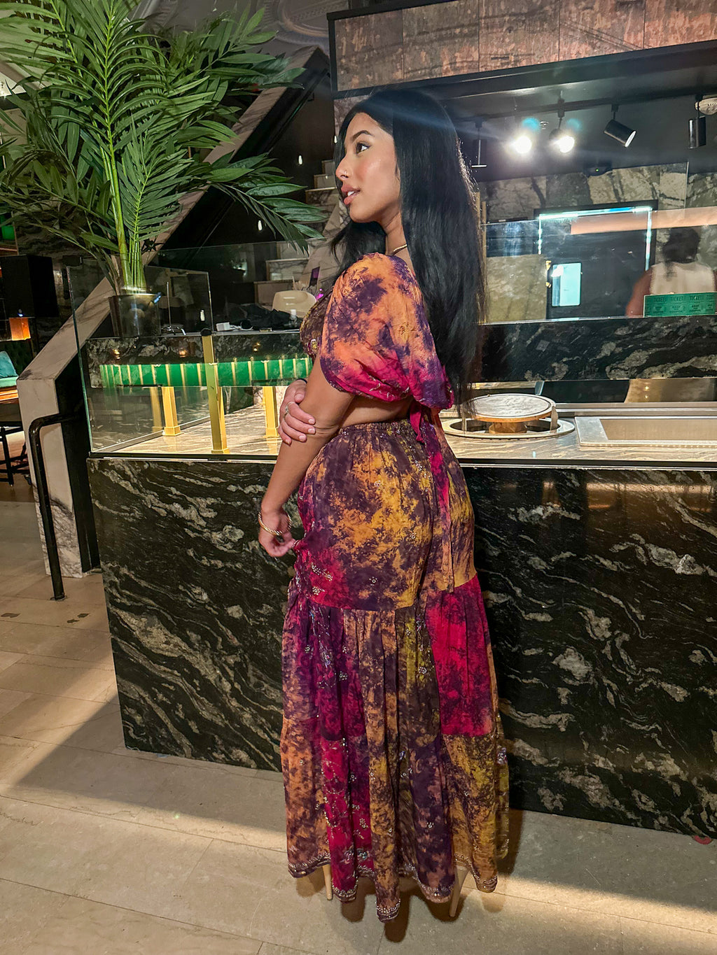 Cosmic Mimosa Sharara Pants Set