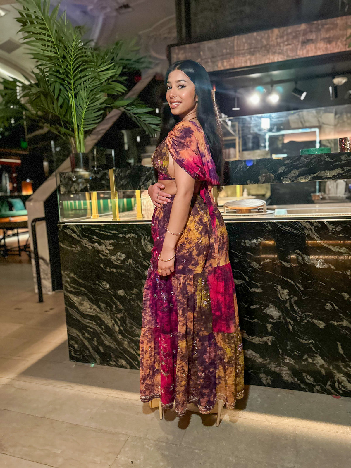 Cosmic Mimosa Sharara Pants Set