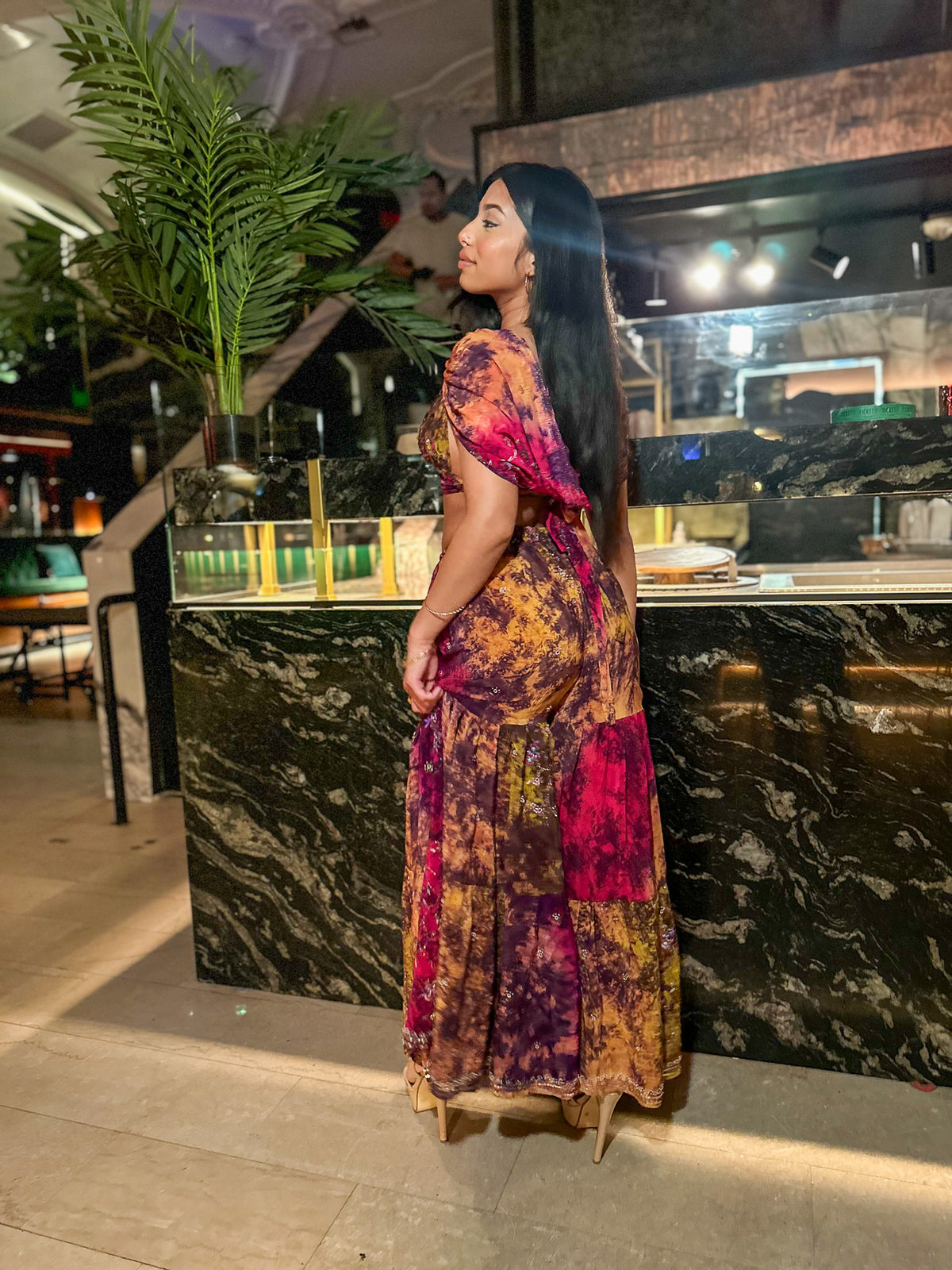 Cosmic Mimosa Sharara Pants Set