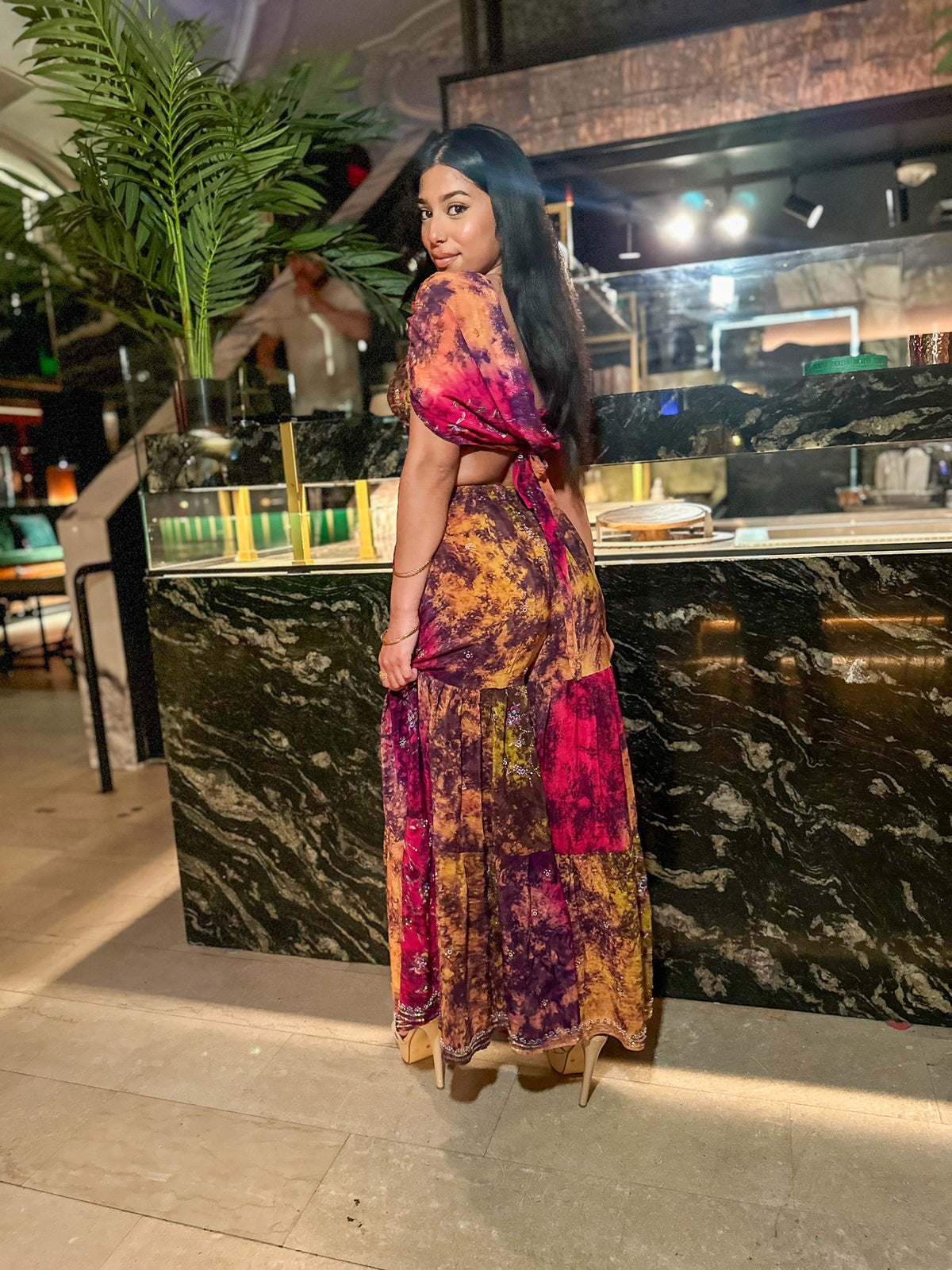 Cosmic Mimosa Sharara Pants Set