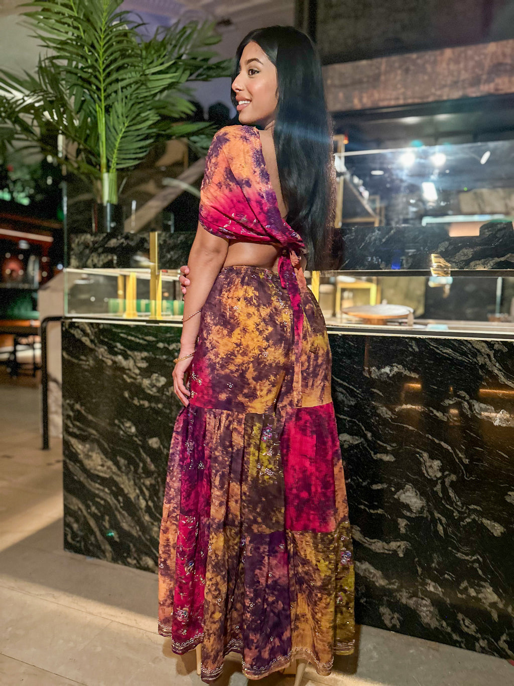 Cosmic Mimosa Sharara Pants Set