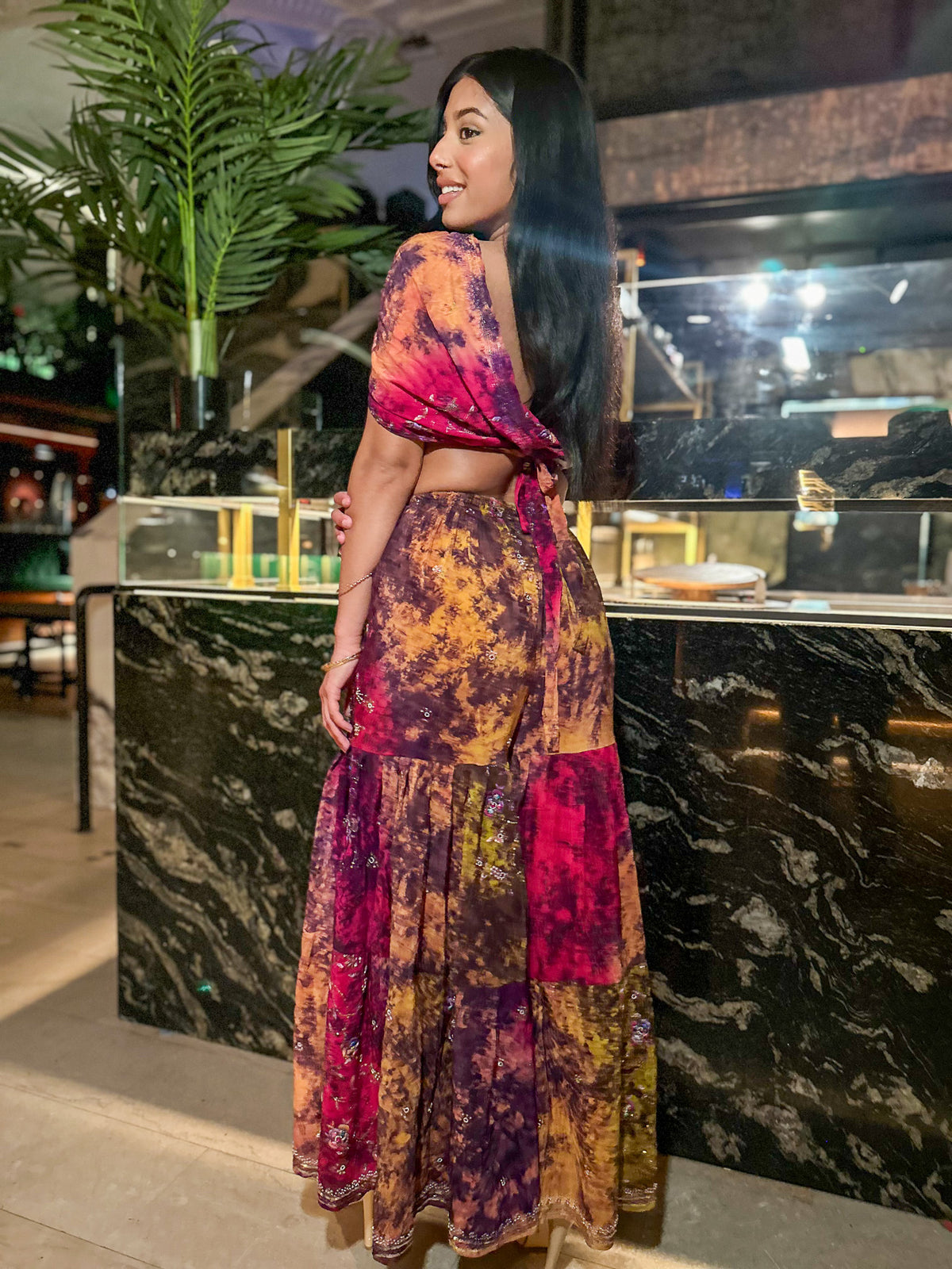 Cosmic Mimosa Sharara Pants Set